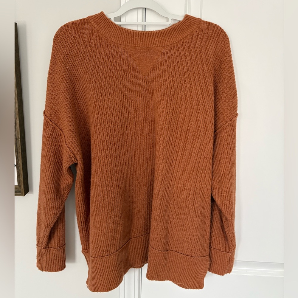 Aerie Orange Pullover Sweater
